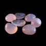 Rose quartz, tumbled, hand-polished