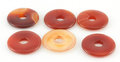 Carneool donut 3 cm - 8 mm gat