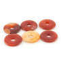 Carneool donut 3 cm - 8 mm gat