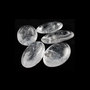 Clear quartz oval