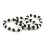 Lava en parel armband, 8 mm kralen