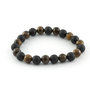 Tiger's Eye and Lava Bracelet