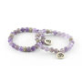 Amethyst Bracelet with Ohm Pendant