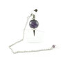 Amethyst/Metal Pendulum, Sphere