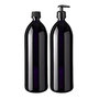 500 ml Aquarius waterfles, Miron violet glas