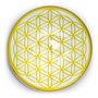 Flower of Life Magnet Decoration, Gold-coloured, 4 cm