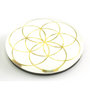 Seed of Life Magnet Decoration, gold-coloured, 4 cm