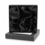 Gift Box with Window, 9 x 9 cm, Black, Empty