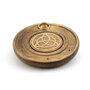 Houten Wierookhouder Triquetra 10 cm