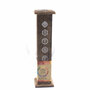 Green Tree Wooden Tower Incense Burner, 7 Chakra