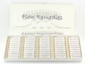 Flow Remedies test set in storage boxes, single essences + combinations, 4 boxes