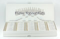 Flow Remedies test set in storage boxes, single essences + combinations, 4 boxes