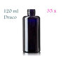 35 x Cosmeticafles Draco 120 ml, Miron violet glas 24/410
