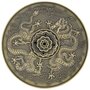 Metal incense holder with dragons, bronze, 10cm