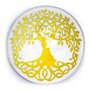 Tree of Life Magnet Decoration, Gold-Coloured, 4 cm