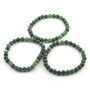 Moss Agate Bracelet, 6 mm Beads