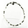 Toermalijnkwarts armband, 4 mm kralen